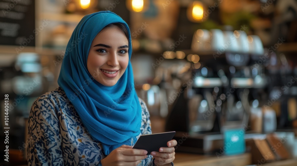 The Woman in Blue Hijab The Woman in Blue Hijab