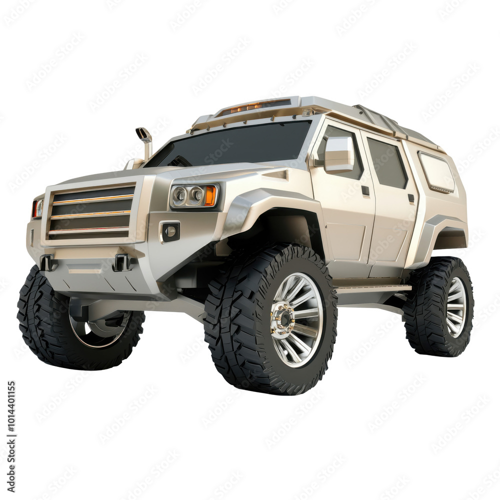 Futuristic Off-Road Vehicle Concept Design on transparent background Futuristic Off-Road Vehicle Concept Design on transparent background