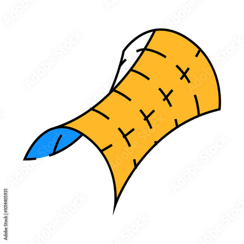 saddle shape of universe line icon vector. saddle shape of universe sign. isolated symbol illustration