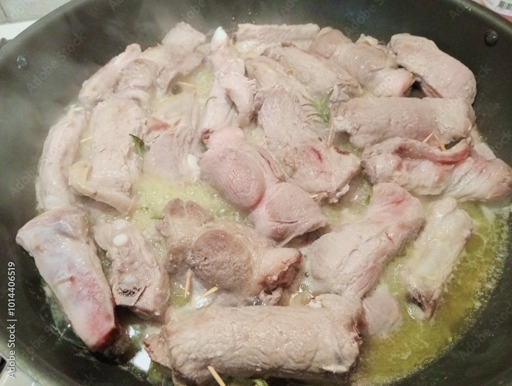 Mixed meat cooking