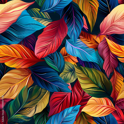 Colorful Leaves Pattern