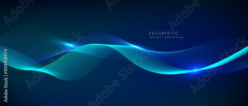 futuristic technology abstract background. Abstract futuristic curve digital line design.Modern futuristic design.Digital landscape pattern technology.Vector illustration.
