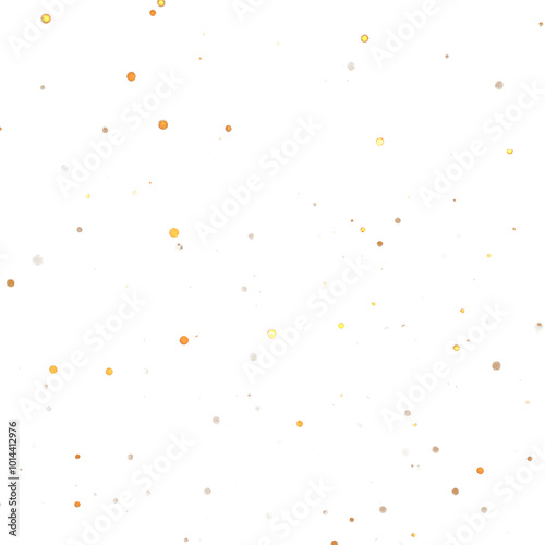 Abstract glowing orange dust particles, noise, and grain on a transparent background. Ideal for glow effects, cosmic illustrations, or adding texture and depth to space-themed designs