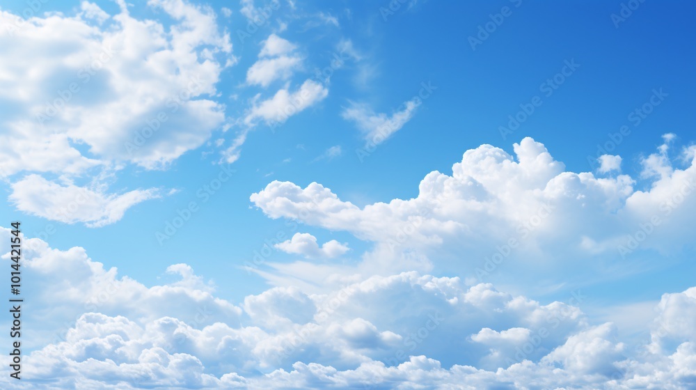 A deep blue sky with thin, streaky clouds creating a stunning contrast A deep blue sky with thin, streaky clouds creating a stunning contrast