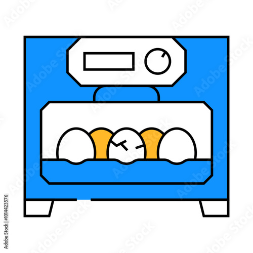 incubator bird farm equipment line icon vector. incubator bird farm equipment sign. isolated symbol illustration