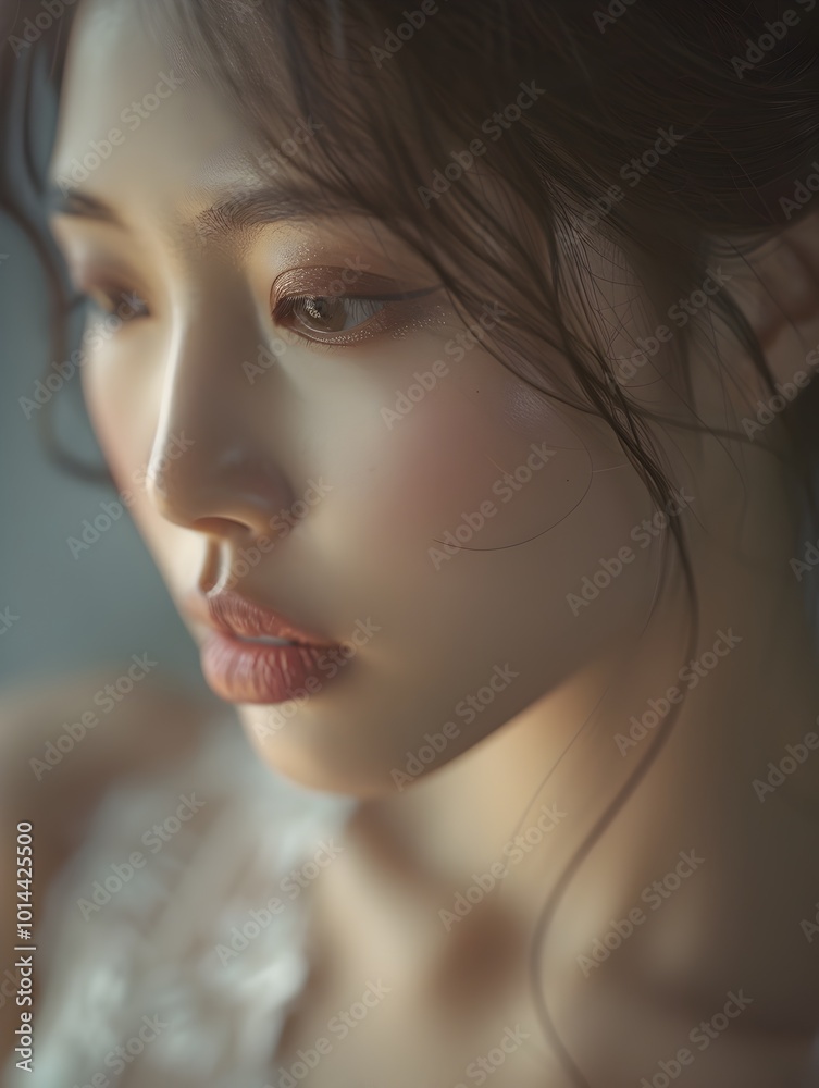 Captivating Intimate Portrait of Luminous Asian Beauty in Refined Elegant Style Captivating Intimate Portrait of Luminous Asian Beauty in Refined Elegant Style
