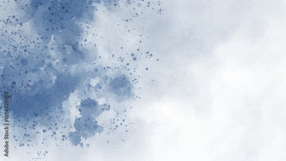 Obraz premium Abstract horizontal watercolor background. Hand drawn vector texture. Brush stroked painting pastel color watercolour