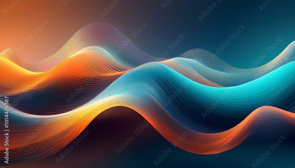 Obraz premium art Deep Ocean Currents with Dark Blue Hues