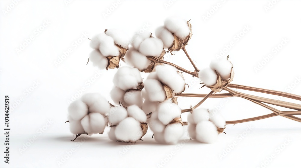bunch of cotton on white background bunch of cotton on white background