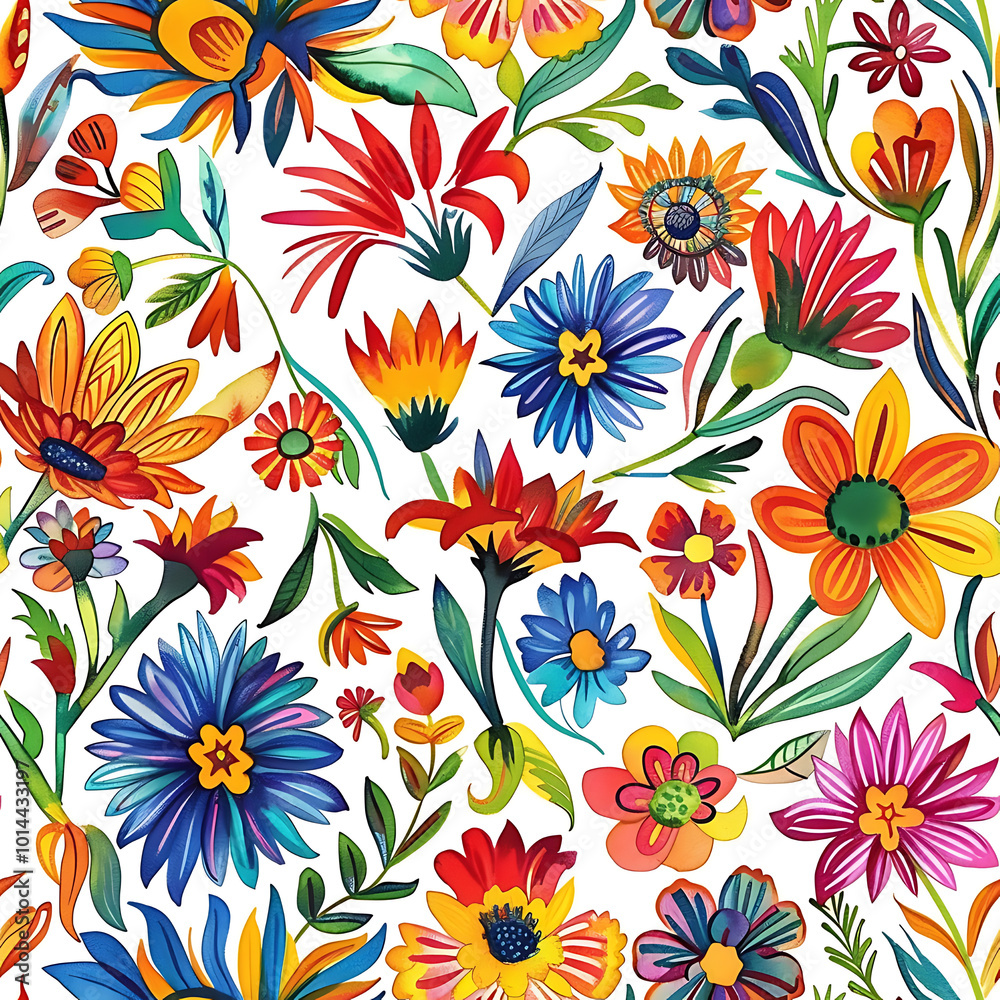 Mexican Floral Pattern