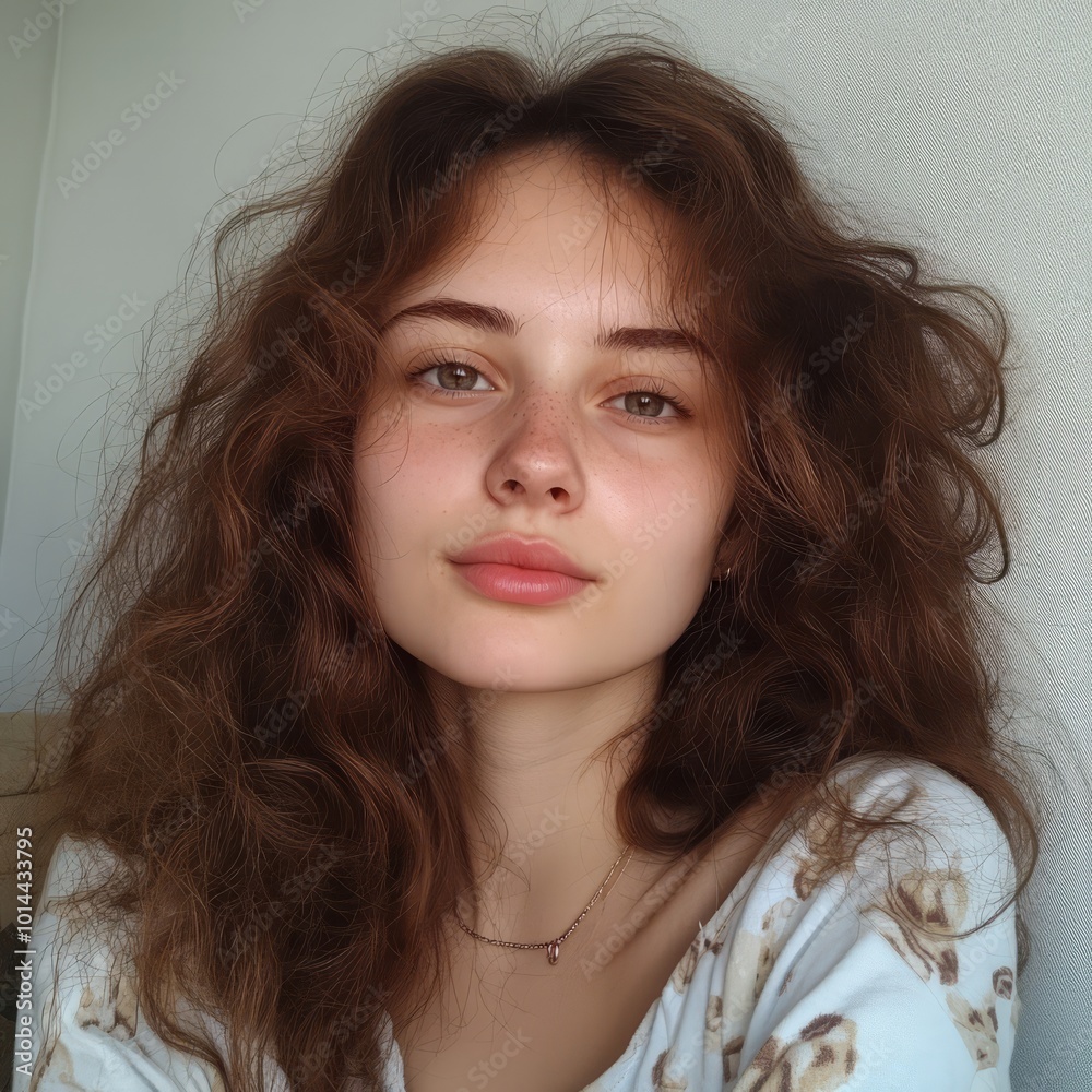Auburn Curls, Natural Beauty 