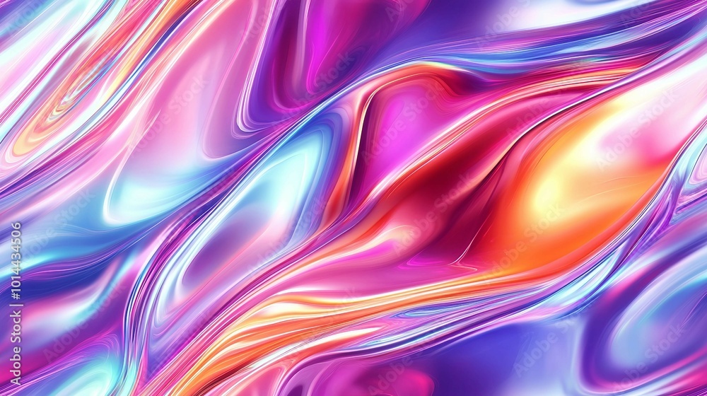 Abstract Swirling Liquid Background - Pink, Orange, and Blue Abstract Swirling Liquid Background - Pink, Orange, and Blue
