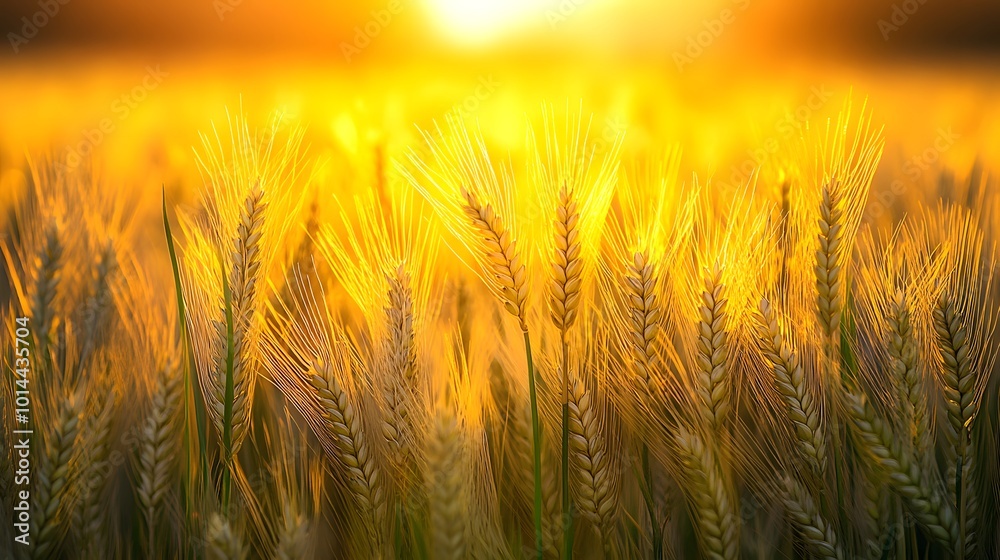 grain field and golden hour sky photo grain field and golden hour sky photo
