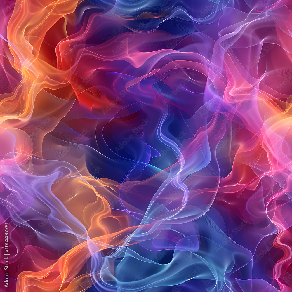 Rainbow Smoke Seamless Pattern Rainbow Smoke Seamless Pattern