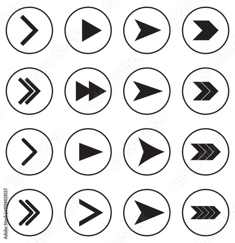 Arrows big black set icons, arrow icon, modern simple arrows, arrow vector collection cursor