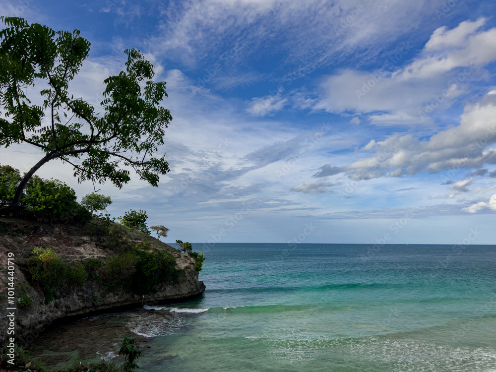 Beautiful Beach at Bukit Lamreh with White Sand, Aceh Besar Beautiful Beach at Bukit Lamreh with White Sand, Aceh Besar