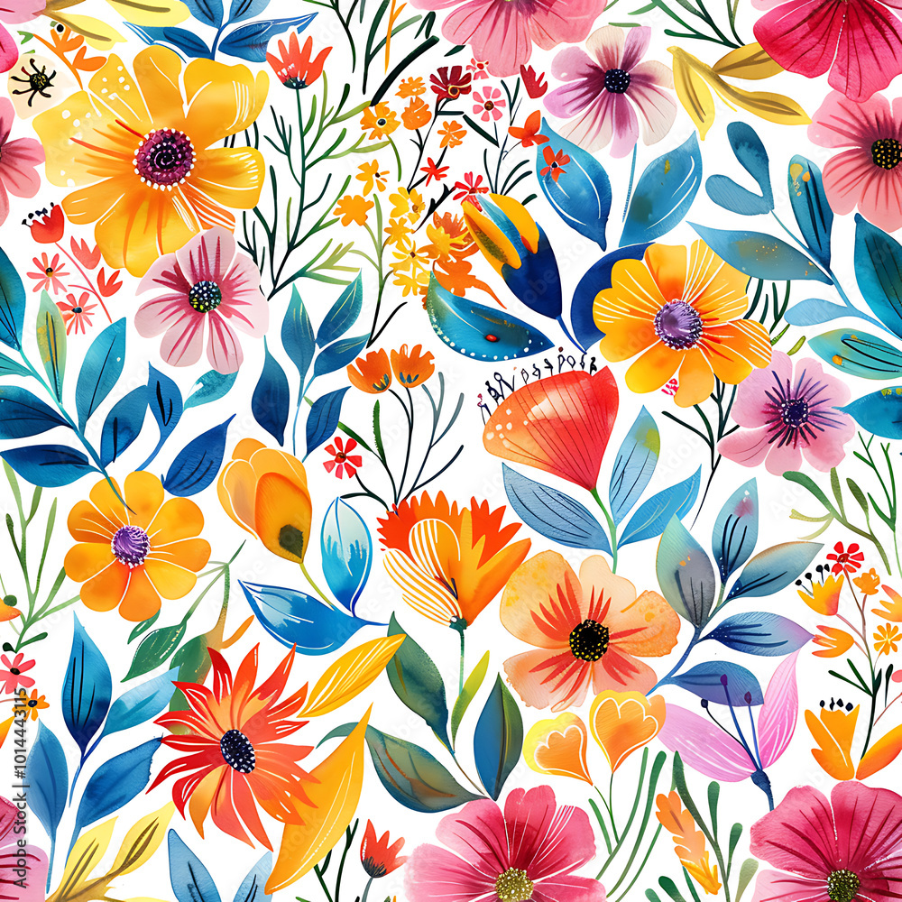 Water Color Flower Pattern Water Color Flower Pattern