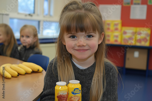 A classroom scene where chi...