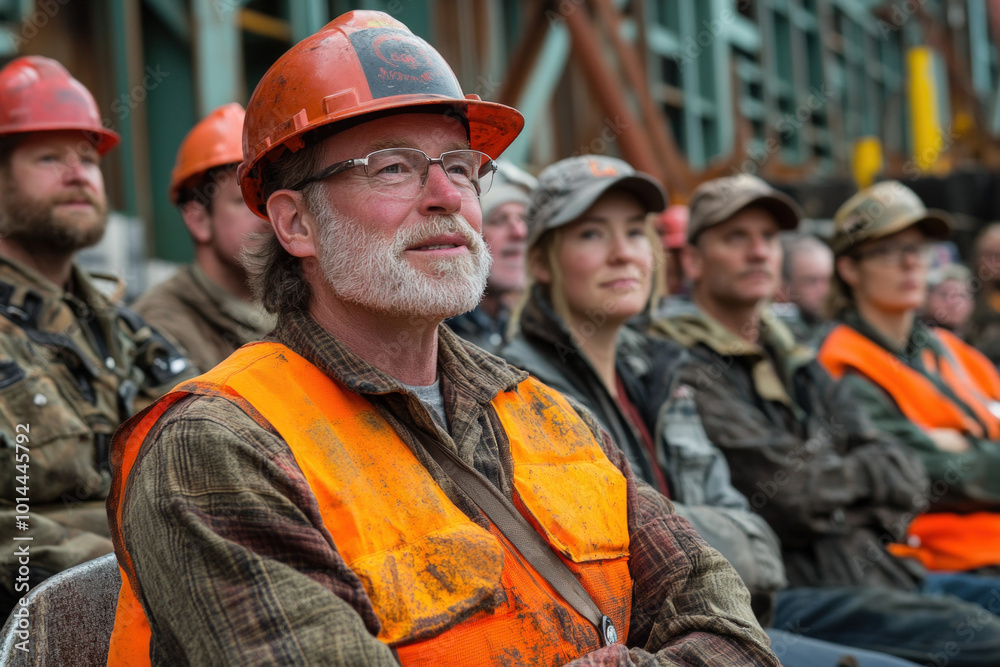 A health and safety committee meeting where members discuss strategies to improve workplace conditions and reduce risks A health and safety committee meeting where members discuss strategies to improve workplace conditions and reduce risks