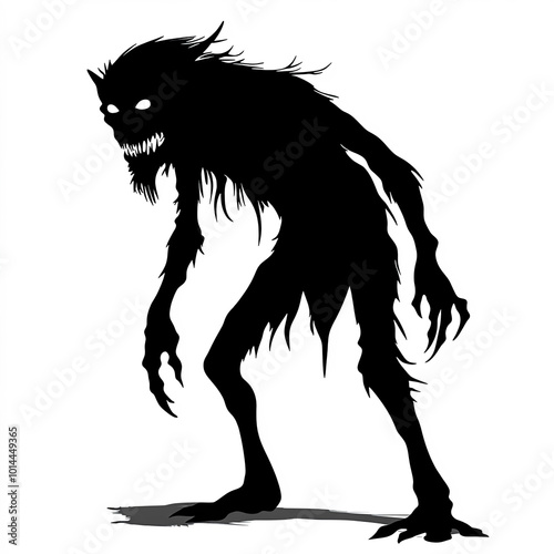 Goblin Silhouette, Illustra...