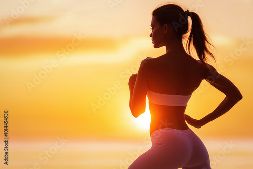 Stunning Model Doing Exerci...