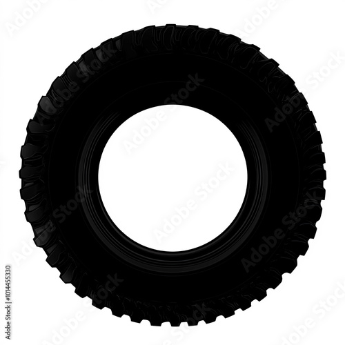 Tractor Tire Silhouette, Il...