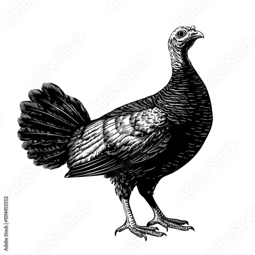 Turkey Bird Silhouette, Ill...