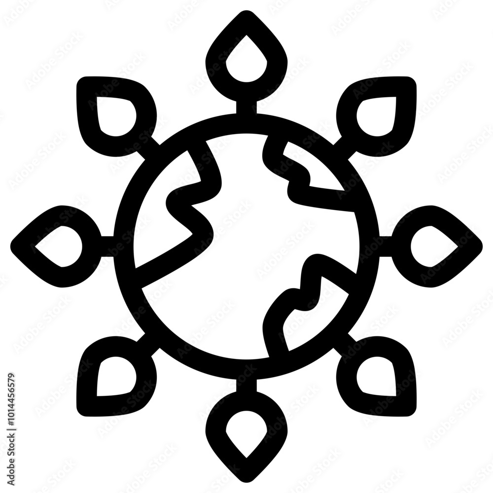 Earth plant nature icon Earth plant nature icon