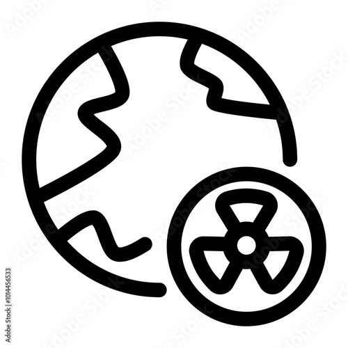 Earth hazard icon