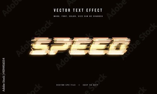 Speed light throne futuristic editable movie game style text effect