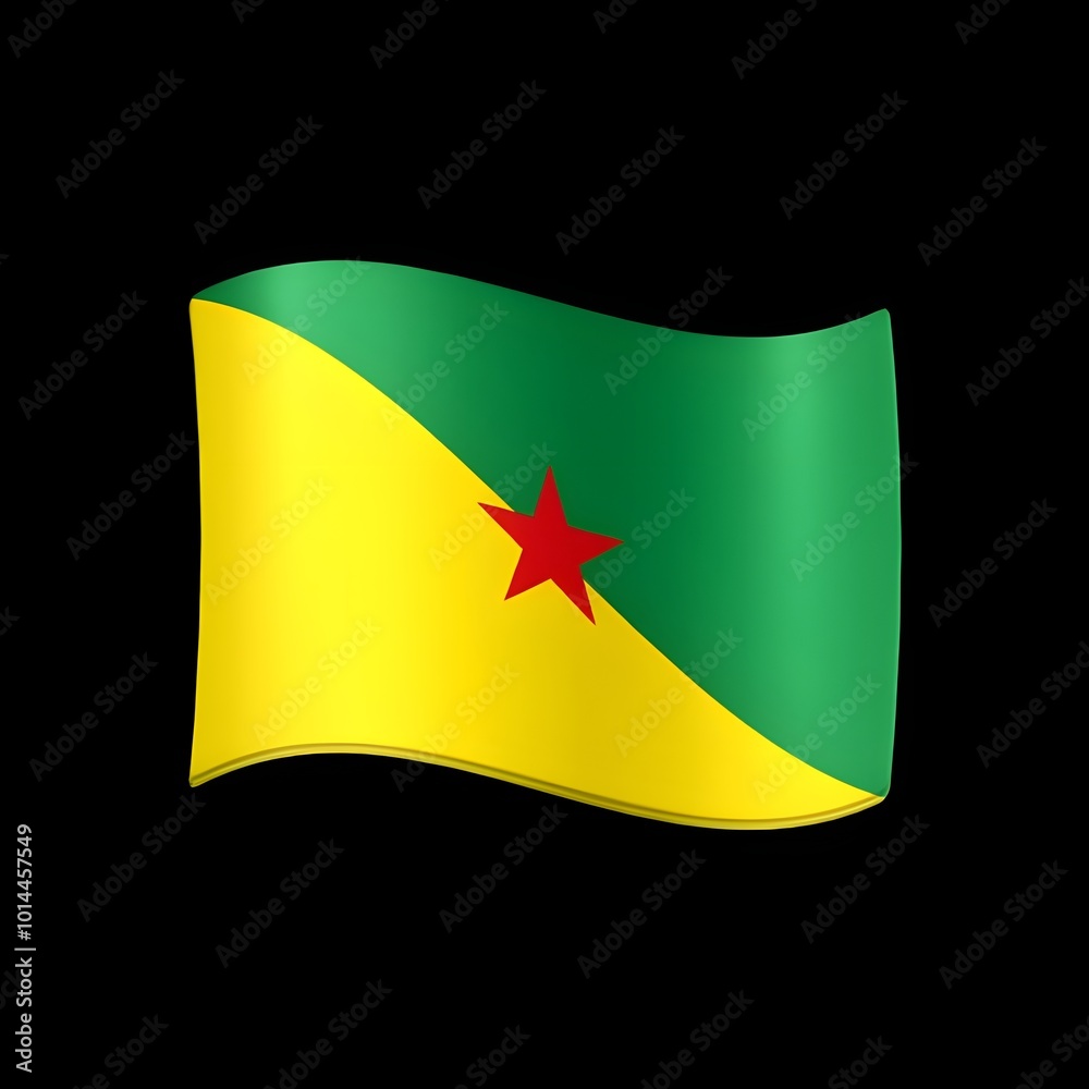 French Guiana Flag Emoji - Regional Symbol
