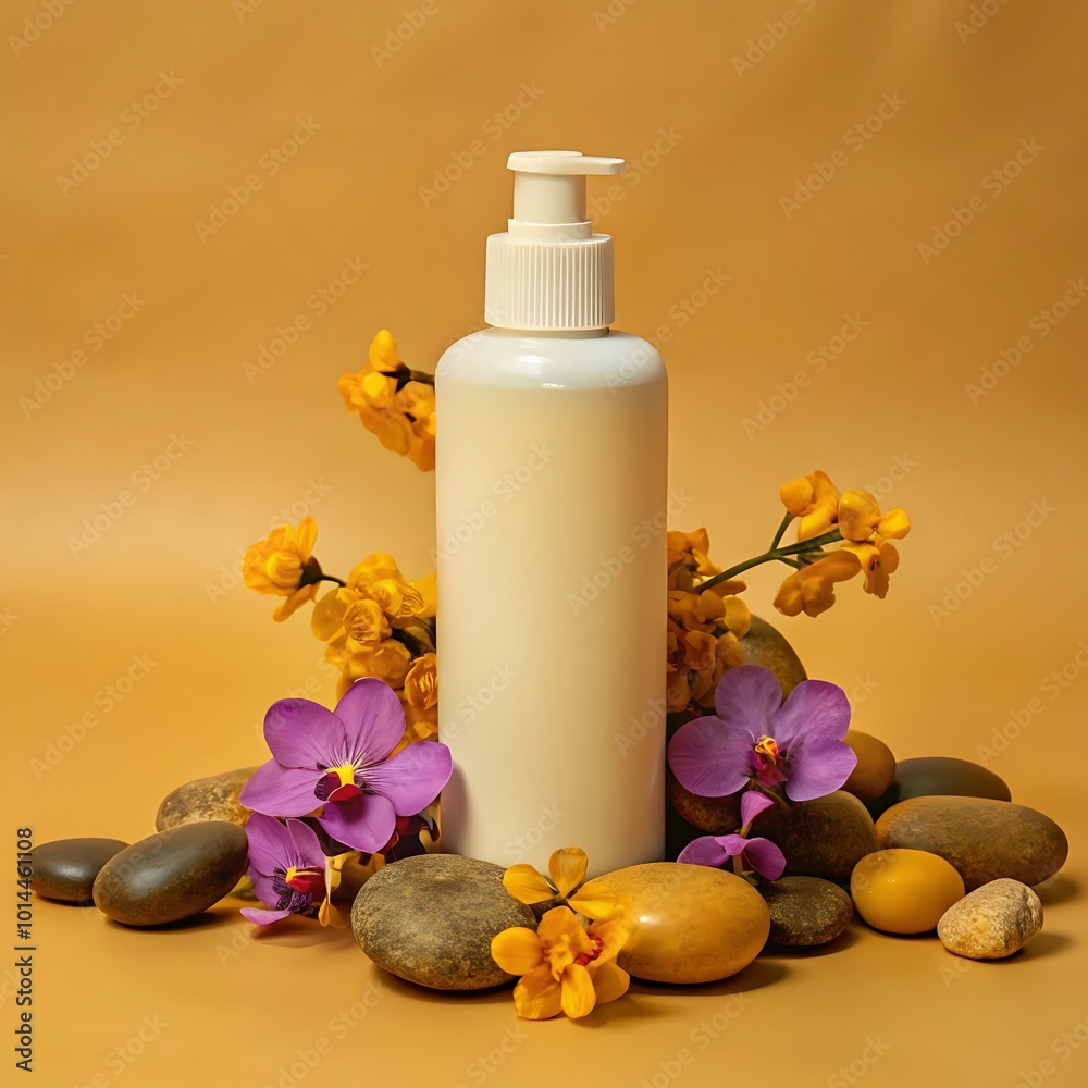 White Cosmetic Bottle Mockup Design White Cosmetic Bottle Mockup Design