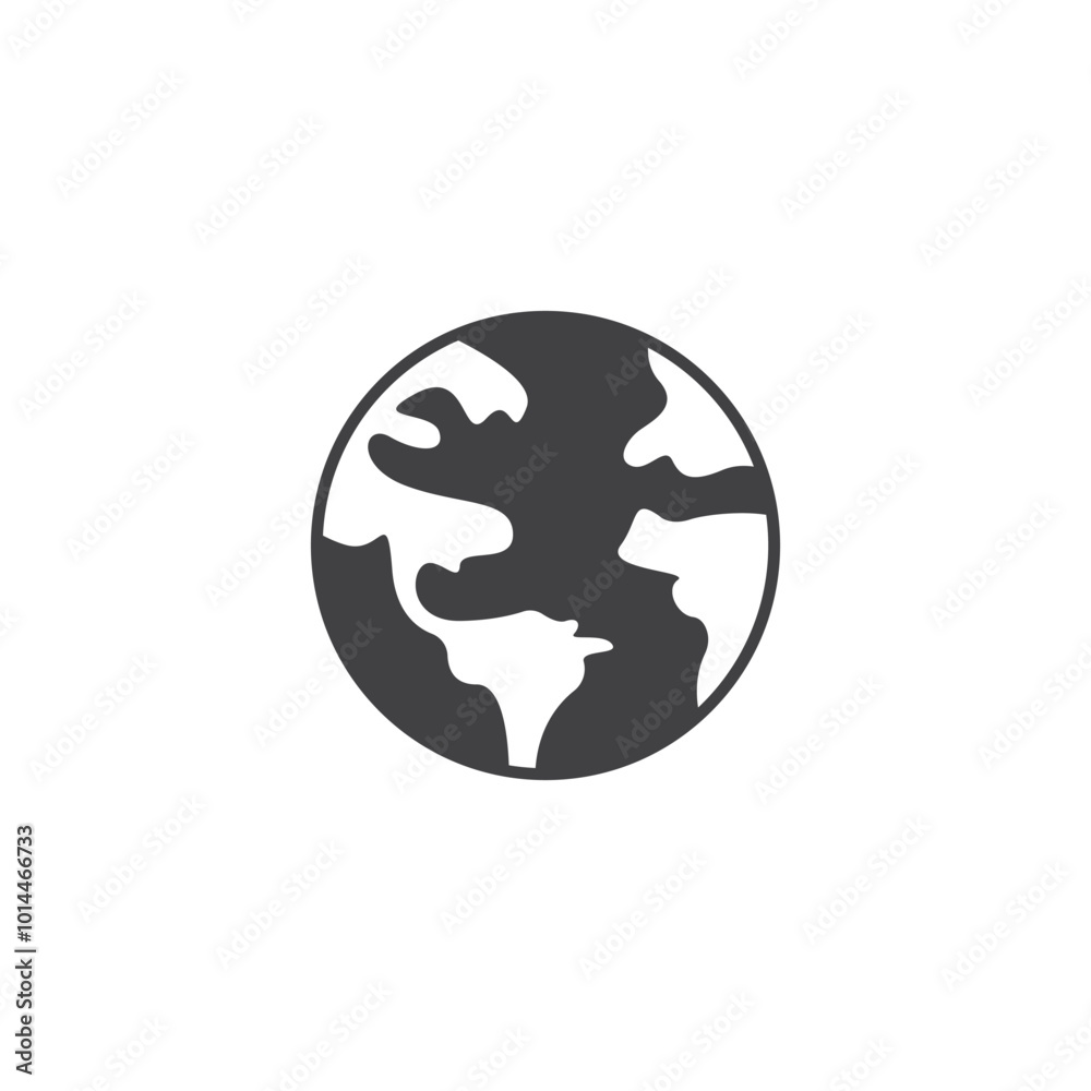 earth icon vector illustration template earth icon vector illustration template