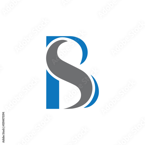 Initial bs letter logo vector design, bs logo design for business and monogram.