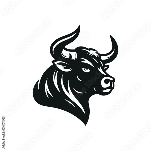 Wallpaper Mural bull head vector Torontodigital.ca