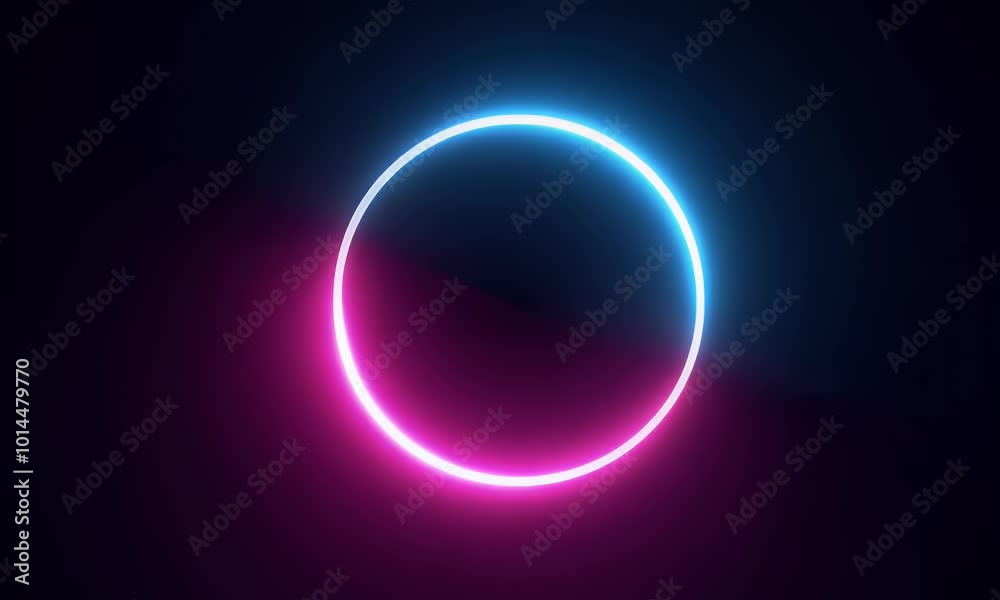 Rings of light extending outward from the center, with neon colors shifting dynamically. Rings of light extending outward from the center, with neon colors shifting dynamically.