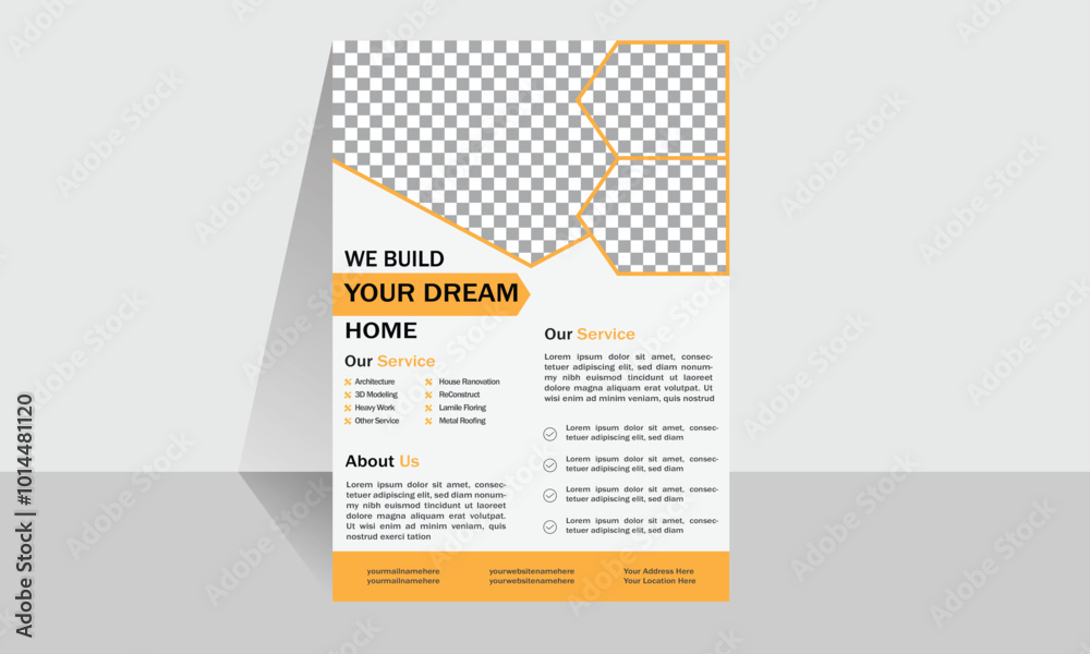 Creative Construction Flyer Template a4 ready Creative Construction Flyer Template a4 ready
