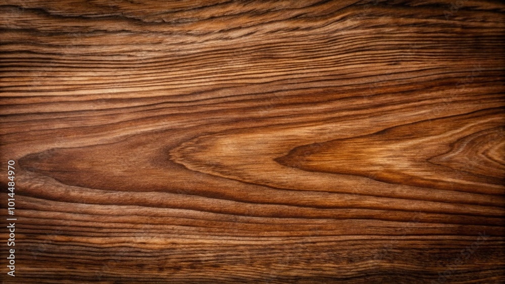 Fototapeta premium Close-up of natural wood texture, highlighting the intricate grain patterns and rich tones of the wood background.