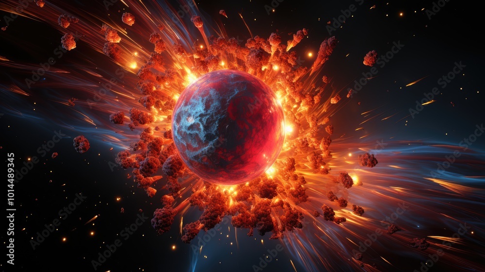 Obraz premium Deep space background 