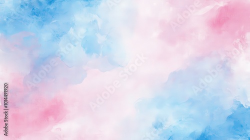 Soft pink and blue pastel watercolor backdrop for creative projects