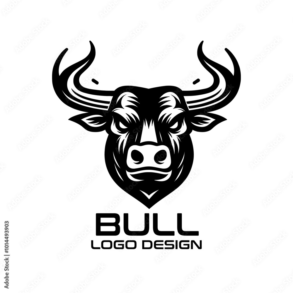 Bull Vector Logo Design Bull Vector Logo Design