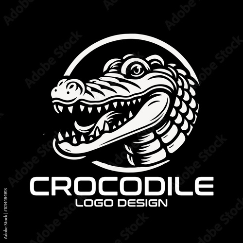 Crocodile Vector Logo Design