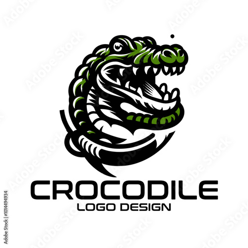 Crocodile Vector Logo Design