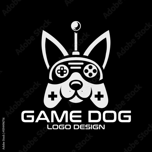Game Dog Vector Logo Design