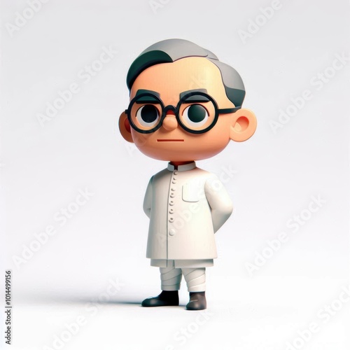 3d image of Netaji Subhas Chandra Bose | Indian Freedom fighter Netaji Subhas Chandra Bose photo