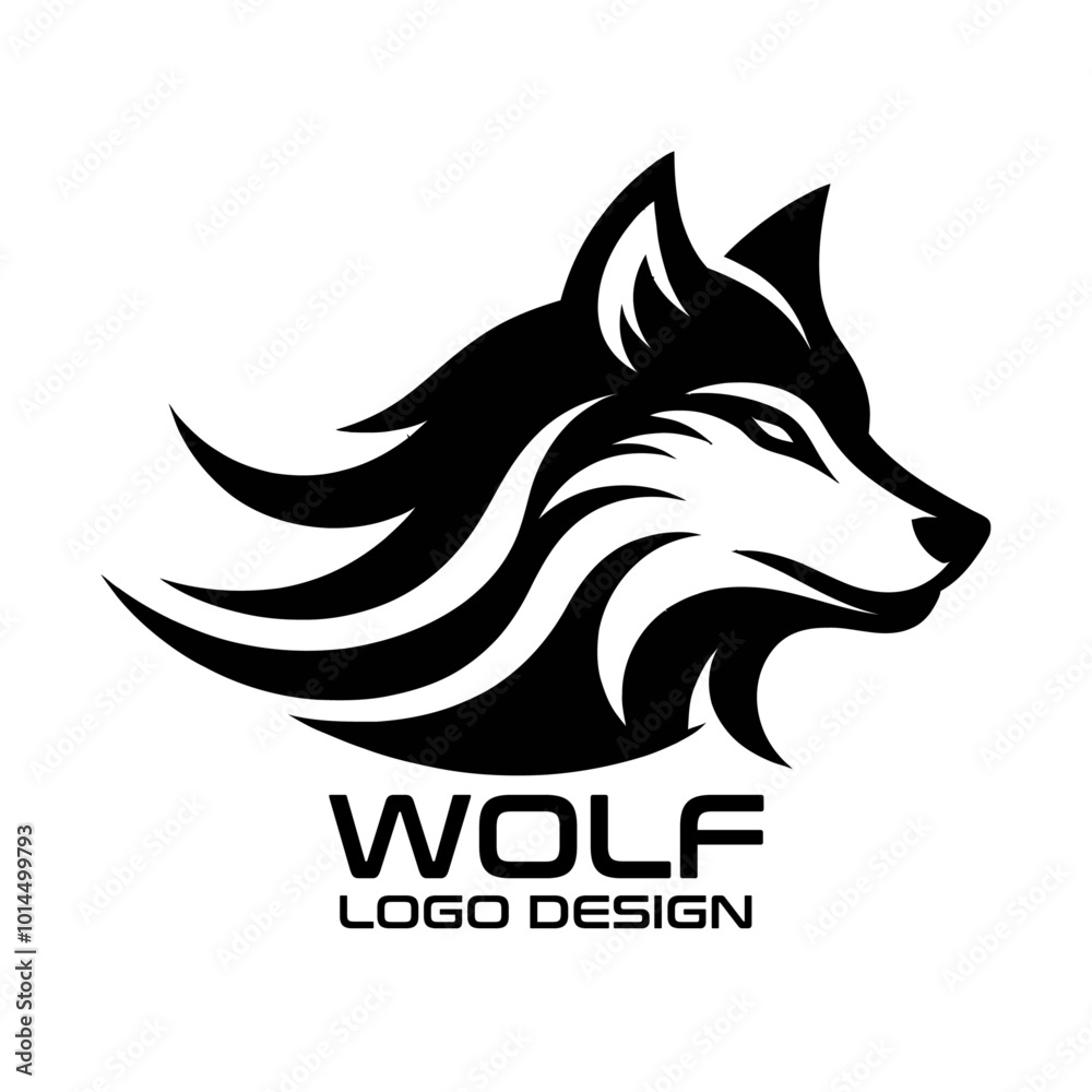 Obraz premium Wolf Vector Logo Design