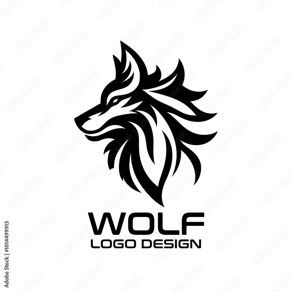 Fototapeta premium Wolf Vector Logo Design