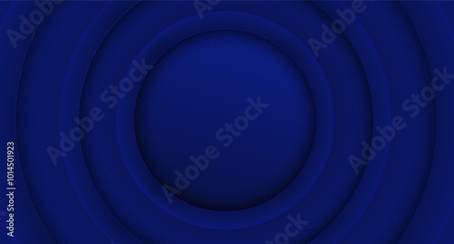 Blue Circle background with halftone texture, abstract geometric background suitable for motion graphics, presentations, banner covers, posters and cards.