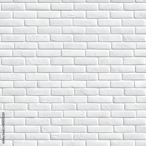 Full frame shot of white painted White brick wall, abstract background