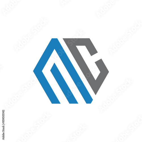 initial mc letter logo design, mc logo vector template for business, cm letter logo, cm initial logo for monogram, cm logo for business.